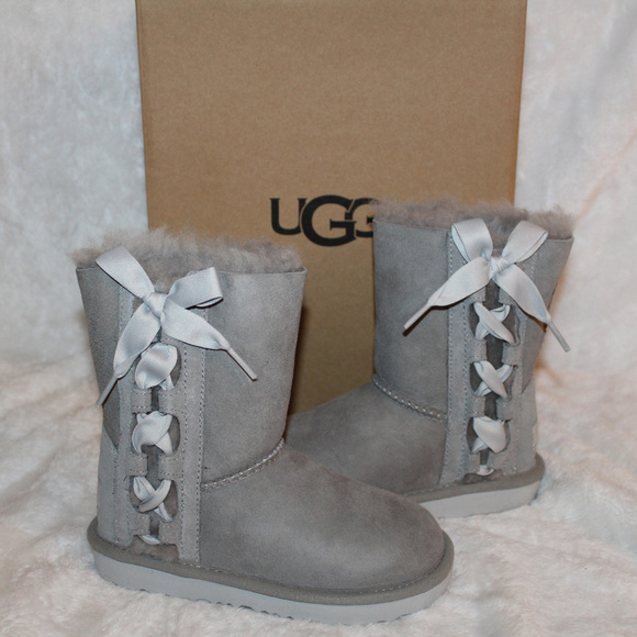 UGG PALA SUEDE‎ WATER RESISTANT RIBBON BOOT Toddler - Picture 1 of 8